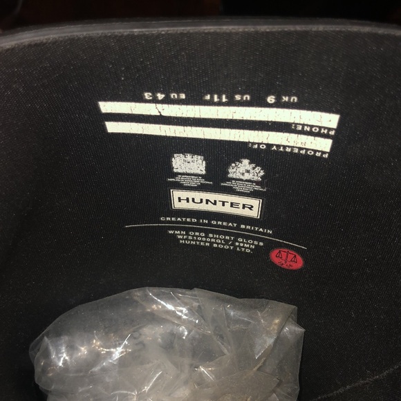 Hunter boots , worn. - Picture 3 of 3